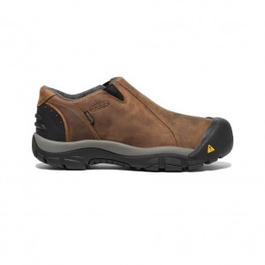 Keen Brixen Waterproof Low Παπουτσια Εργασιασ ανδρικα μαυρα καφε | HOV928FV