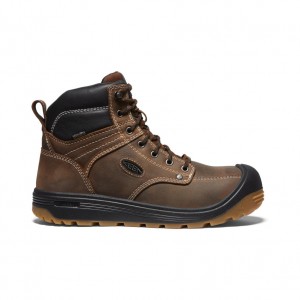 Keen Fort Wayne 6" Waterproof Μποτακια Εργασιασ ανδρικα καφε μαυρα | IYQ244LD