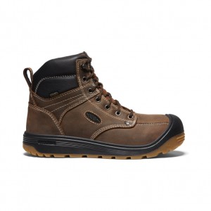 Keen Fort Wayne 6" Waterproof Παπουτσια Εργασιασ ανδρικα καφε μαυρα | UUF6549BV