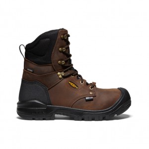 Keen Independence 8" Insulated Waterproof Μποτακια Εργασιασ ανδρικα καφε μαυρα | III2224WU