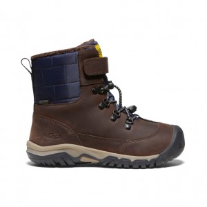 Keen Kanibou Waterproof Winter Μποτεσ Χιονιου Big παιδικα καφε | ZTP3526SO