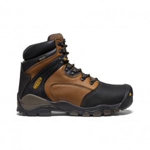 Keen Louisville 6" MET Waterproof Μποτακια Εργασιασ ανδρικα μαυρα καφε | ZCQ2265LI