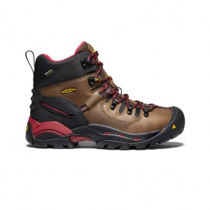 Keen Pittsburgh 6" Waterproof Μποτακια Εργασιασ ανδρικα καφε | CFJ6616NY