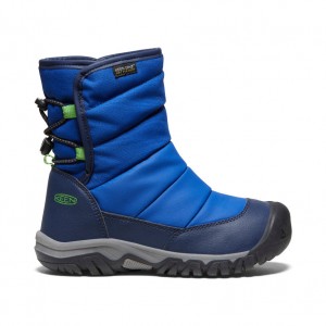 Keen Puffrider Waterproof Winter Μποτεσ Χιονιου Big παιδικα μπλε | BOB3235OJ