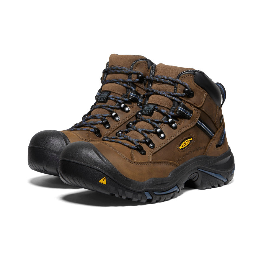 Keen Braddock AL Waterproof Mid Μποτακια Εργασιασ ανδρικα καφε μπλε | ZBT922XX