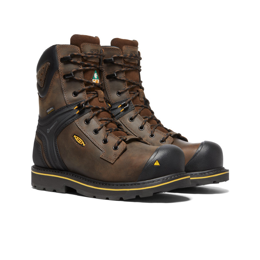 Keen CSA Abitibi II Waterproof Μποτακια Εργασιασ ανδρικα καφε μαυρα | TZC5757ME