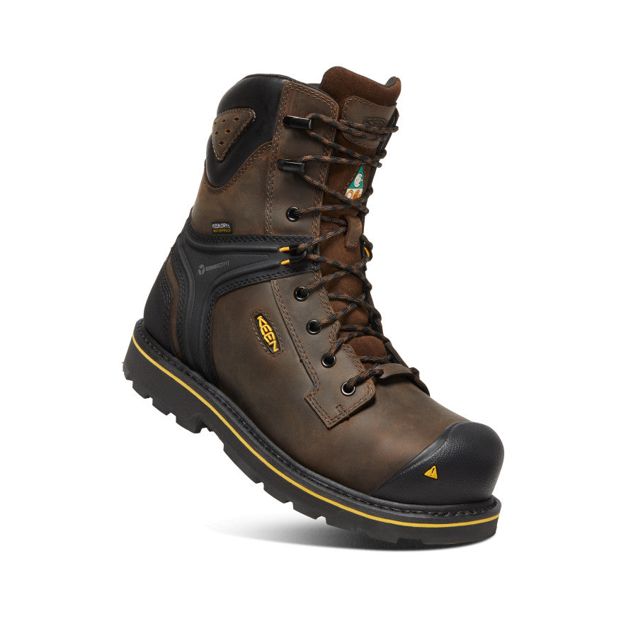 Keen CSA Abitibi II Waterproof Μποτακια Εργασιασ ανδρικα καφε μαυρα | TZC5757ME