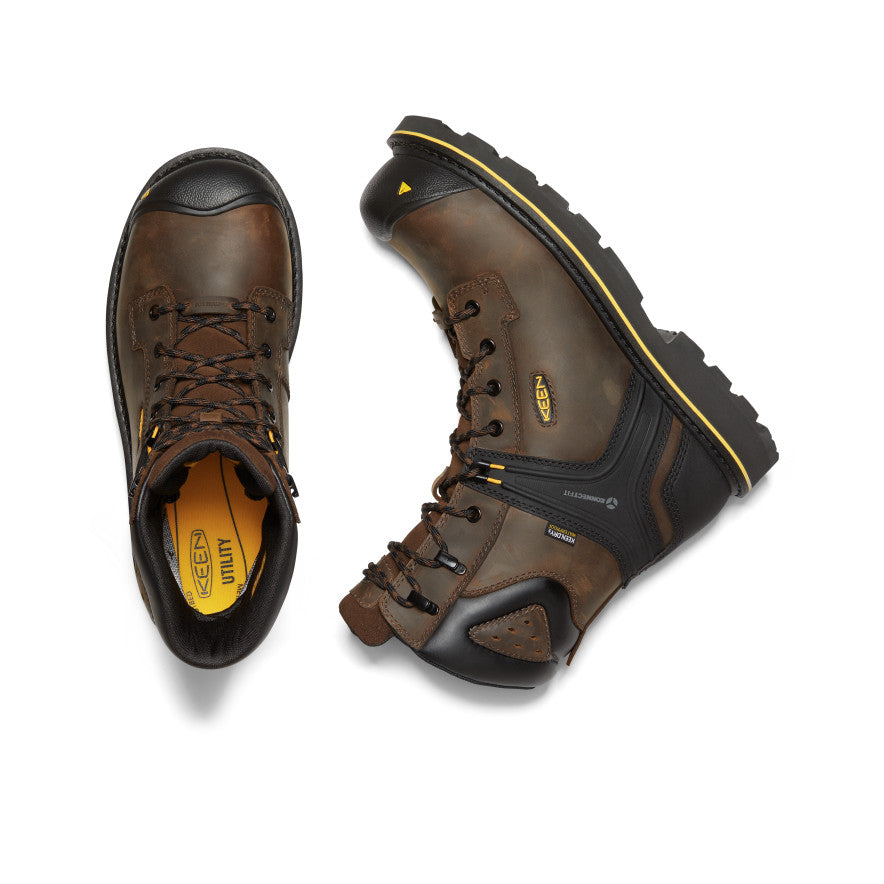 Keen CSA Abitibi II Waterproof Μποτακια Εργασιασ ανδρικα καφε μαυρα | TZC5757ME