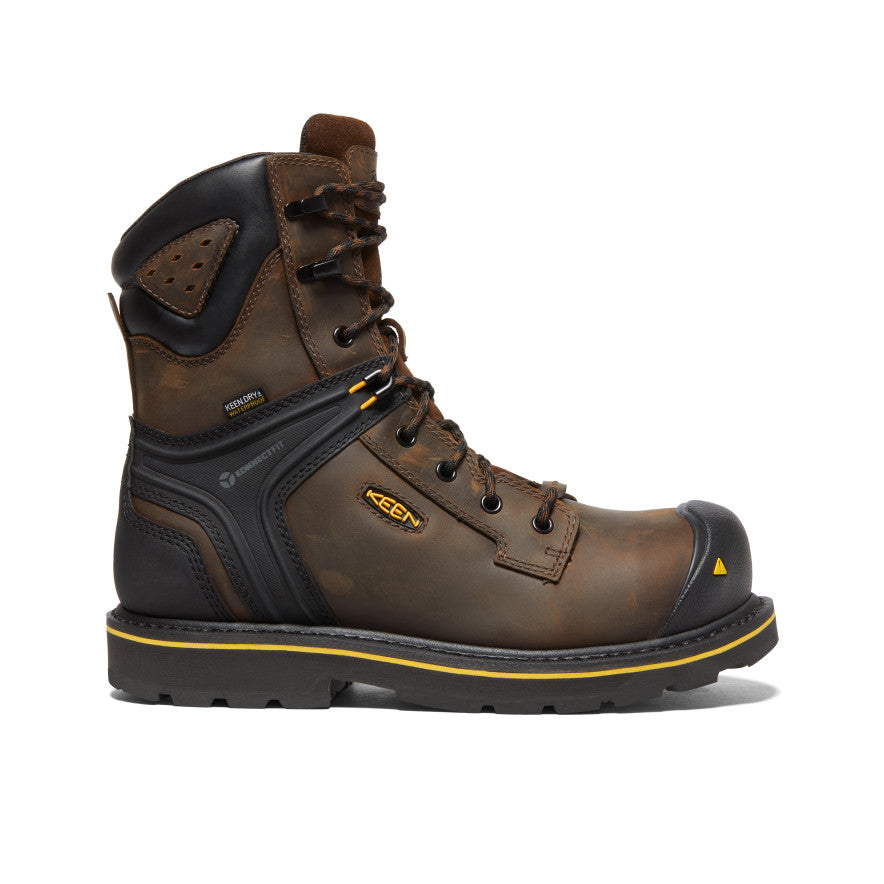 Keen CSA Abitibi II Waterproof Μποτακια Εργασιασ ανδρικα καφε μαυρα | TZC5757ME