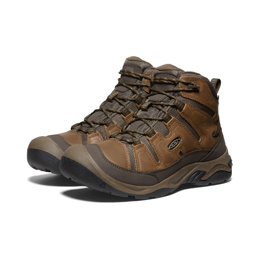 Keen Circadia Waterproof Wide Μποτακια Εργασιασ ανδρικα καφε | KDQ478VB