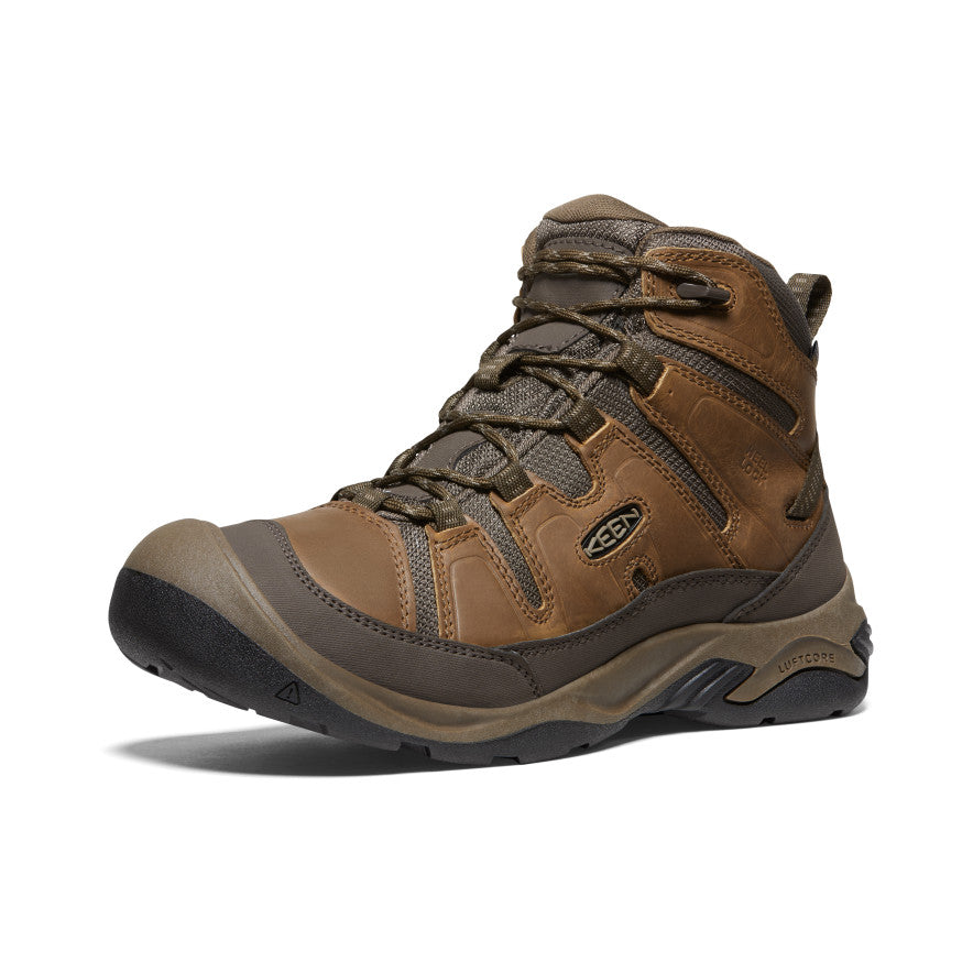 Keen Circadia Waterproof Wide Μποτακια Εργασιασ ανδρικα καφε | KDQ478VB