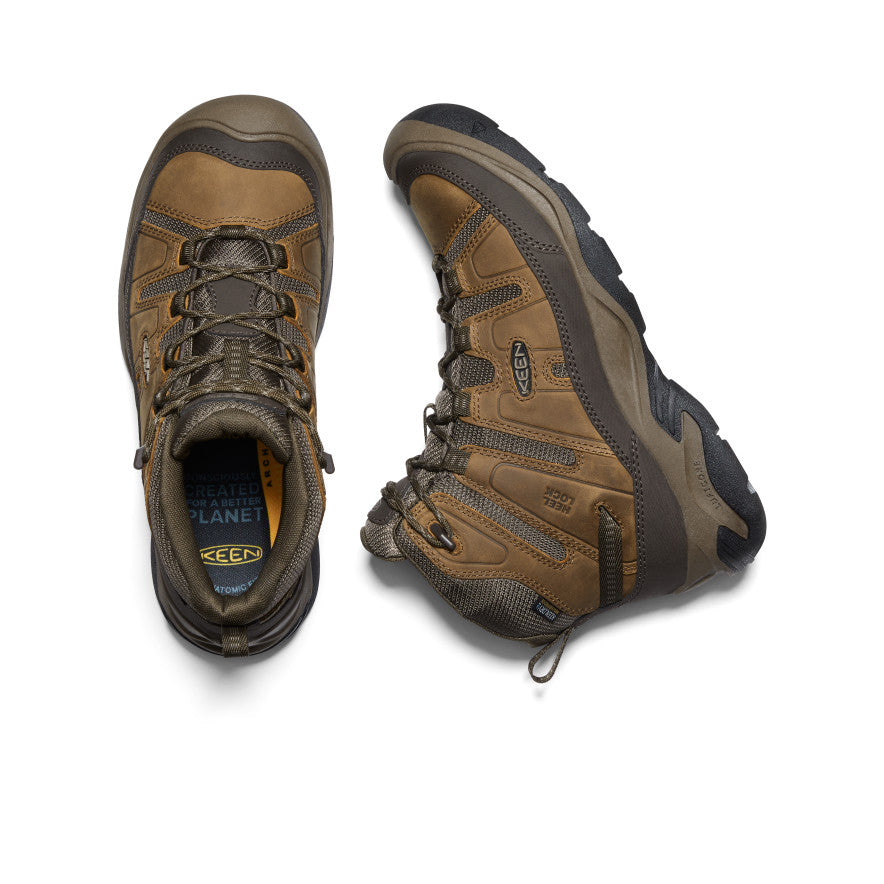 Keen Circadia Waterproof Μποτακια Εργασιασ ανδρικα καφε | TXC739LC