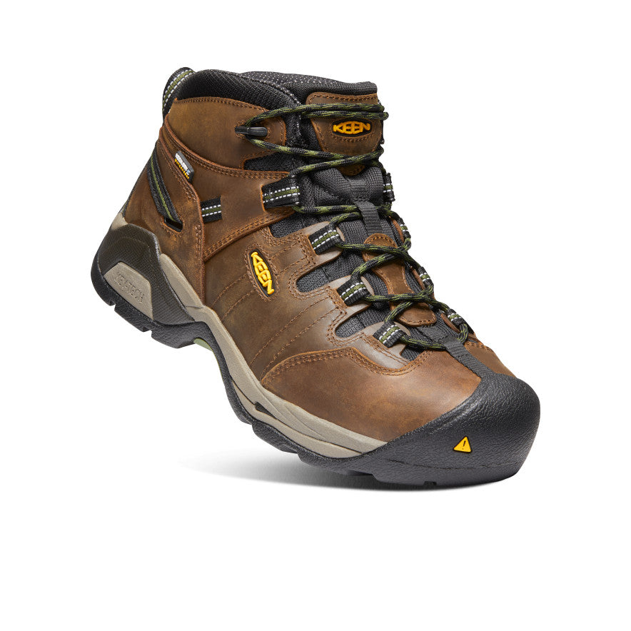 Keen Detroit XT Waterproof Μποτακια Εργασιασ ανδρικα καφε πρασινο | GPL9911HE