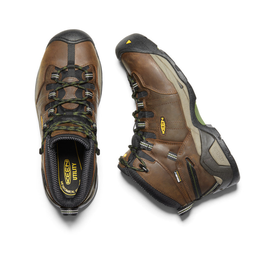 Keen Detroit XT Waterproof Μποτακια Εργασιασ ανδρικα καφε πρασινο | GPL9911HE