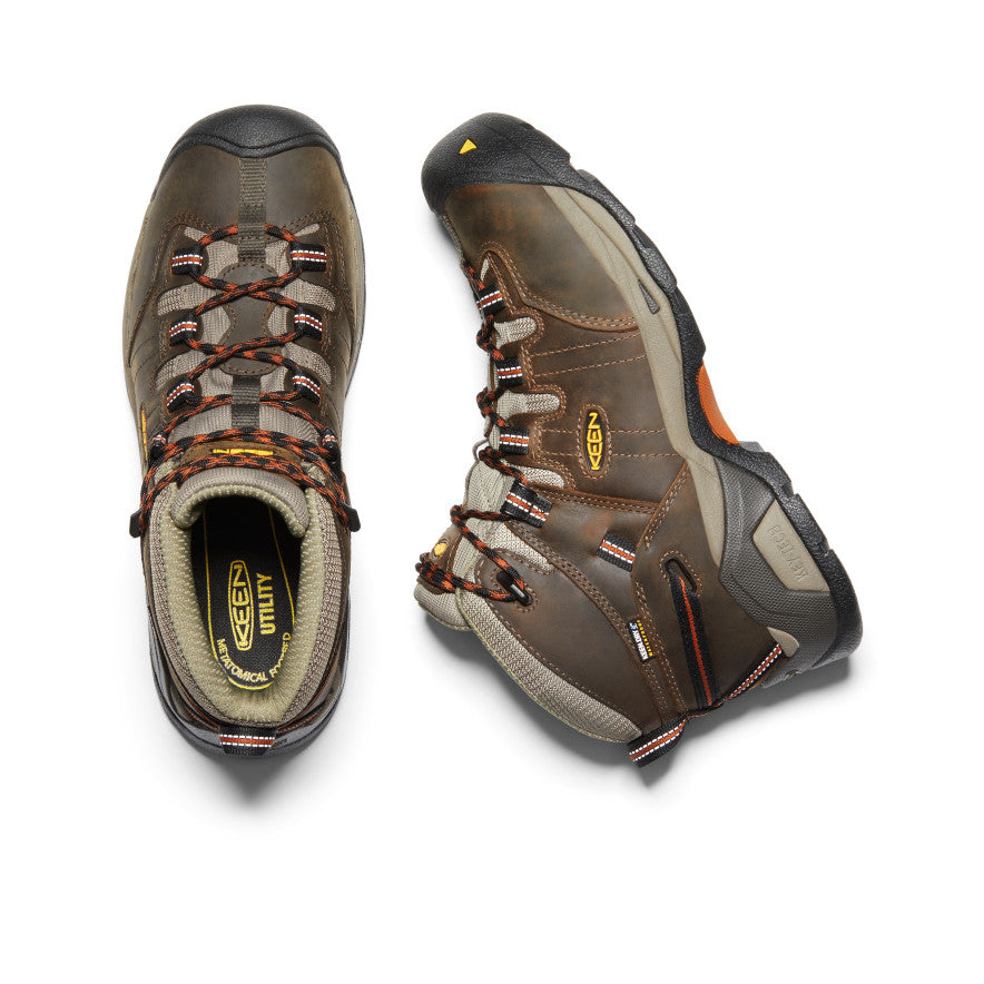 Keen Detroit XT Waterproof Μποτακια Εργασιασ ανδρικα μαυρα Ελιά καφε | VTS295AT