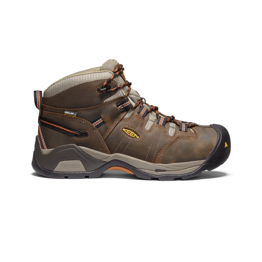 Keen Detroit XT Waterproof Μποτακια Εργασιασ ανδρικα μαυρα Ελιά καφε | VTS295AT