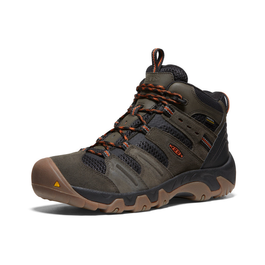 Keen Headout Waterproof Μποτακια Ορειβατικα ανδρικα μαυρα Ελιά Χακί πορτοκαλι | JEK1237QI