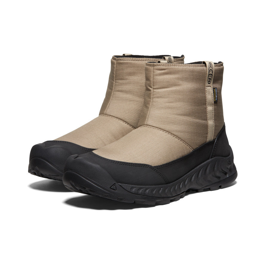 Keen Hood NXIS Waterproof Winter Pull-On Μποτεσ Χιονιου ανδρικα Μπεζ μαυρα | YFM482OX