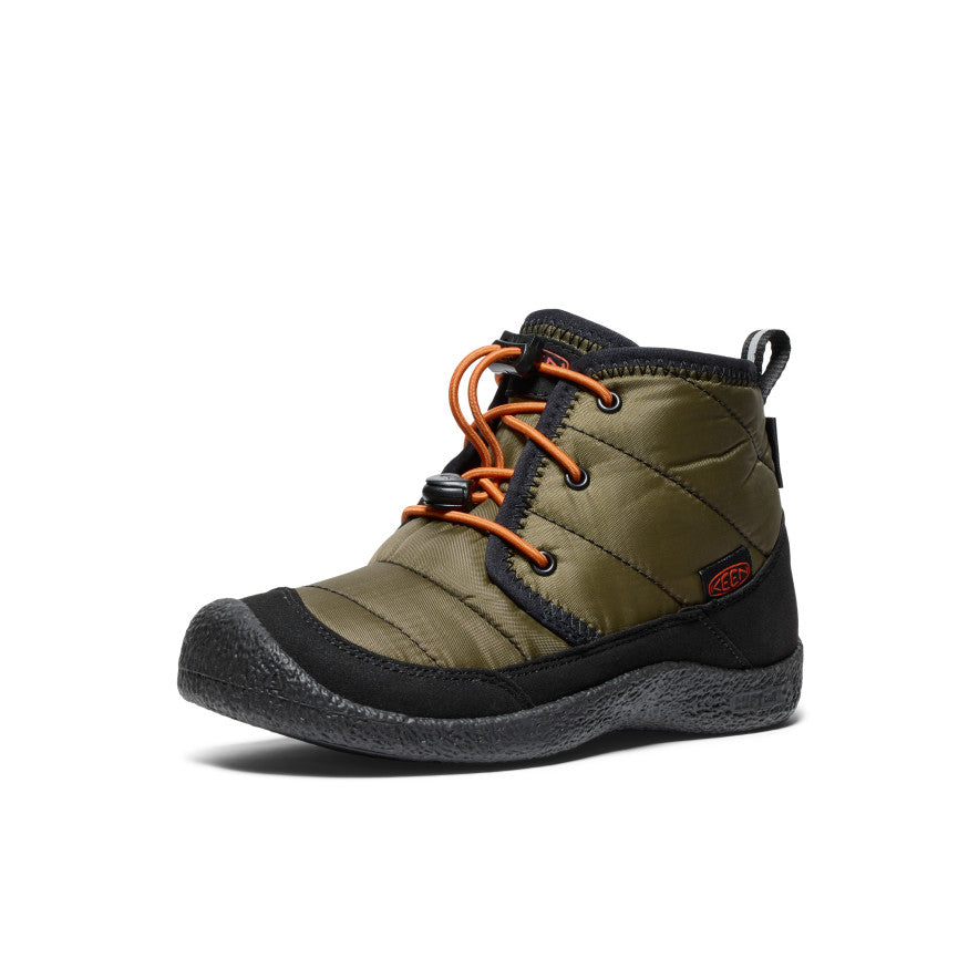 Keen Howser II Waterproof Μποτακια Chukka Big παιδικα σκούρο Ελιά χρυσο χρωμα | YHR4684DP