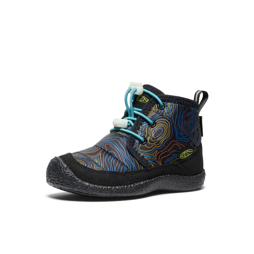 Keen Howser II Waterproof Μποτακια Chukka παιδικα μαυρα μπλε | UAK3990CV