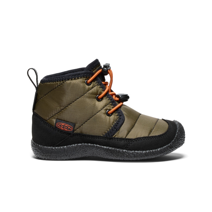 Keen Howser II Waterproof Μποτακια Chukka παιδικα σκούρο Ελιά χρυσο χρωμα | DQV8026CT