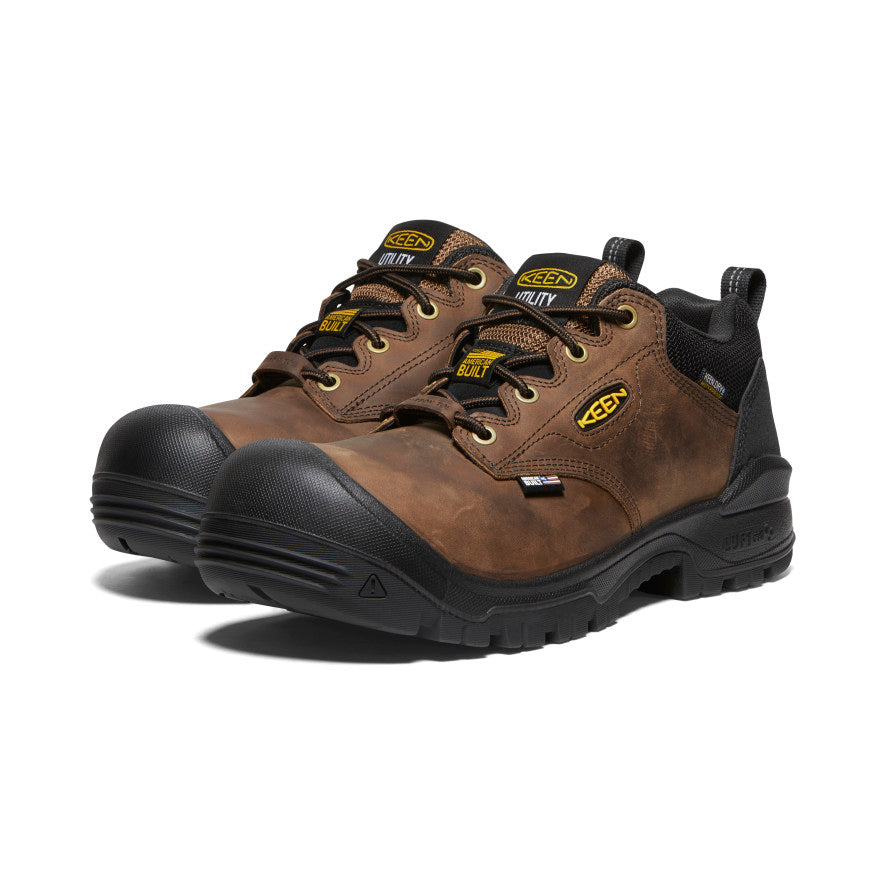 Keen Independence Oxford Waterproof Παπουτσια Εργασιασ ανδρικα καφε μαυρα | SLB714LY