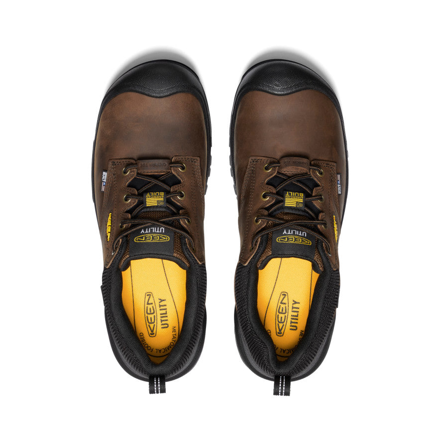 Keen Independence Oxford Waterproof Παπουτσια Εργασιασ ανδρικα καφε μαυρα | SLB714LY