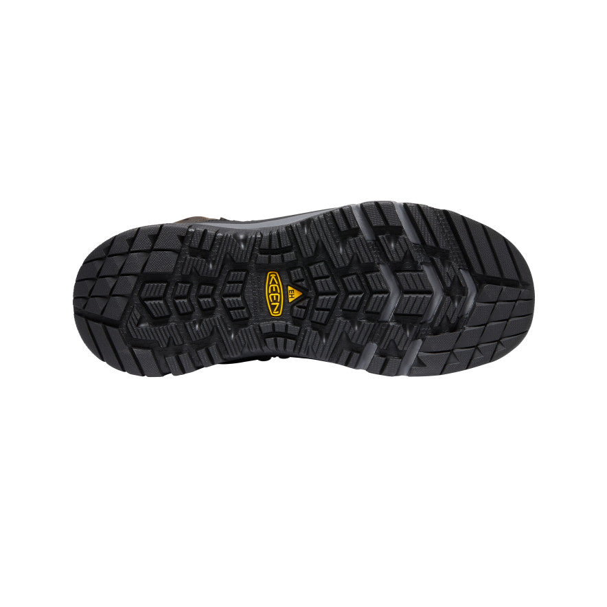 Keen Kansas City+ Waterproof Mid Μποτακια Εργασιασ ανδρικα καφε μαυρα | SXS6757DQ