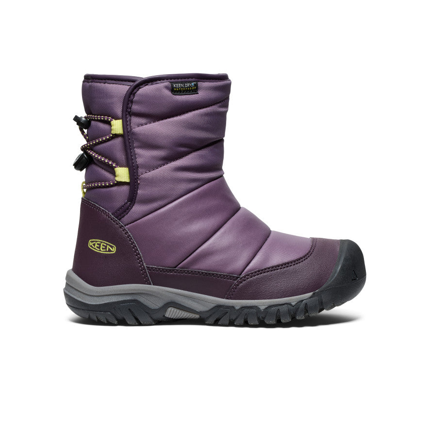 Keen Puffrider Waterproof Winter Μποτεσ Χιονιου Big παιδικα μαυρα μωβ πρασινο | KIB6630BL