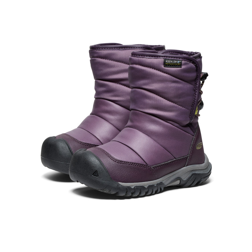 Keen Puffrider Waterproof Winter Μποτεσ Χιονιου παιδικα μαυρα μωβ πρασινο | EFY2719ZN