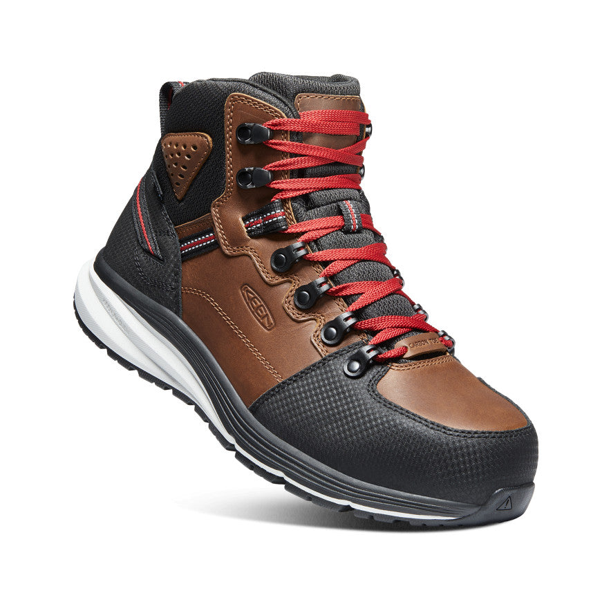 Keen Red Hook Waterproof Μποτακια Εργασιασ ανδρικα καφε μαυρα | OIS4014SH