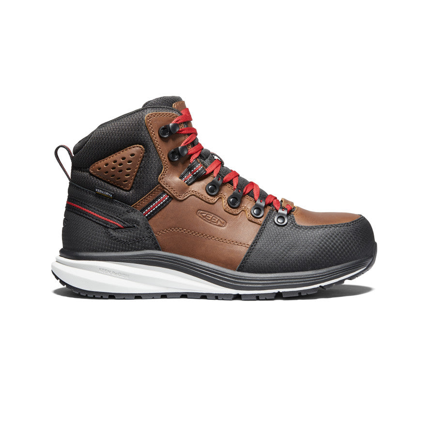 Keen Red Hook Waterproof Μποτακια Εργασιασ ανδρικα καφε μαυρα | OIS4014SH