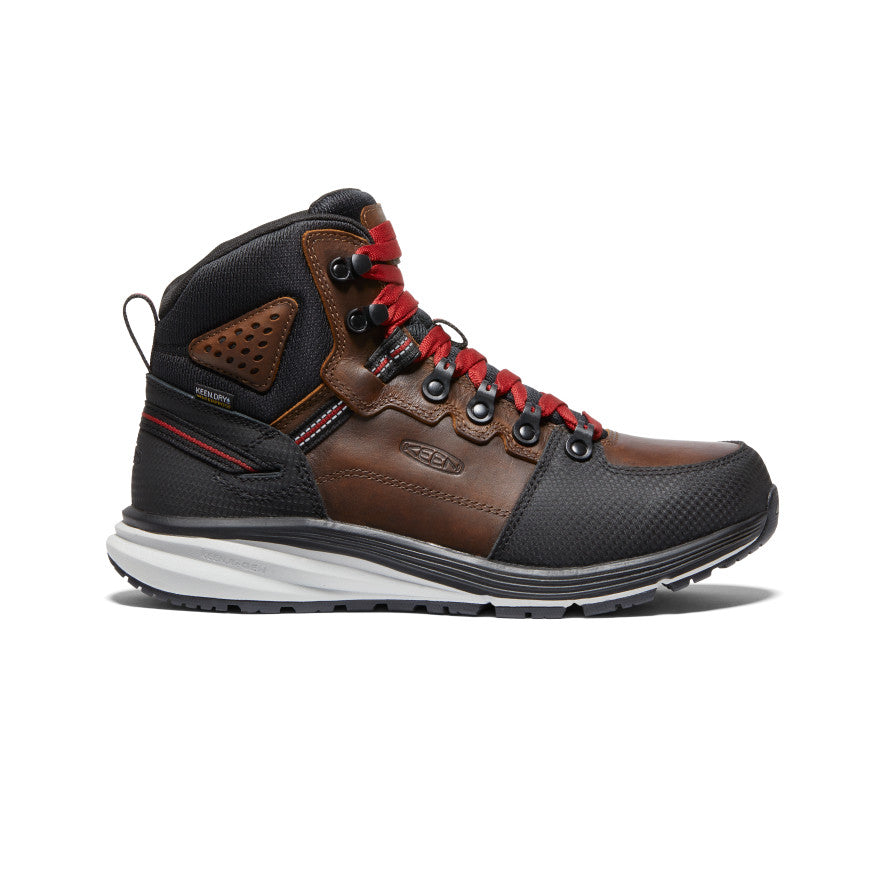 Keen Red Hook Waterproof Μποτακια Εργασιασ ανδρικα καφε μαυρα | UQY87KD