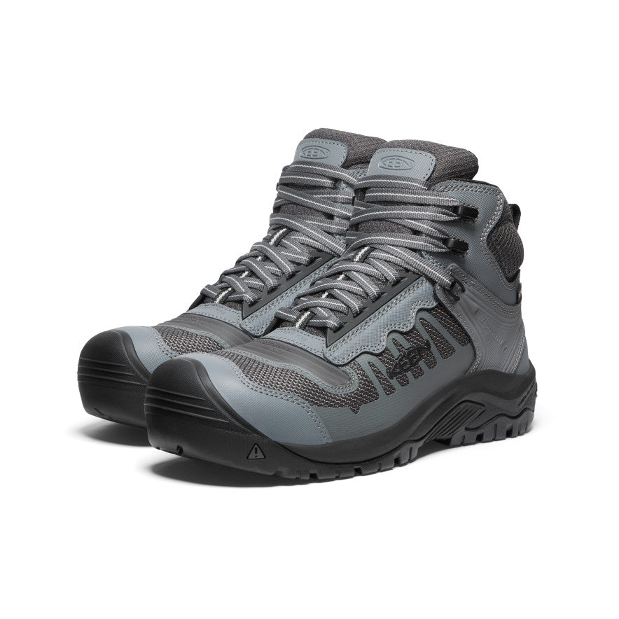 Keen Reno Mid Waterproof Μποτακια Εργασιασ ανδρικα γκρι μαυρα | QOE9474GF