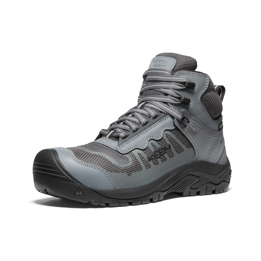 Keen Reno Mid Waterproof Μποτακια Εργασιασ ανδρικα γκρι μαυρα | QOE9474GF