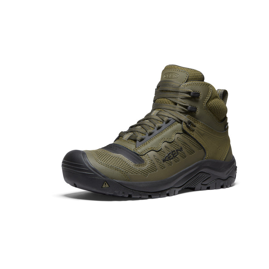 Keen Reno Waterproof Mid Μποτακια Εργασιασ ανδρικα σκούρο Ελιά μαυρα | YPN8573SN