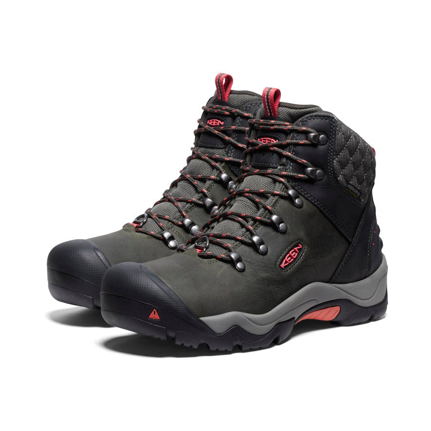 Keen Revel III Waterproof Winter Μποτεσ Χιονιου γυναικεια μαυρα ροζ | TOQ2076GV