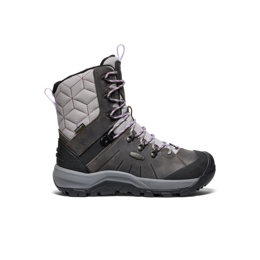 Keen Revel IV High Polar Waterproof Μποτεσ Χιονιου γυναικεια γκρι μωβ | TQR3318VO