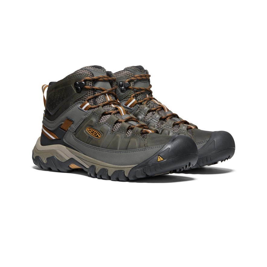 Keen Targhee III Waterproof Mid Wide Μποτακια Ορειβατικα ανδρικα μαυρα Ελιά καφε | XCA9254QB