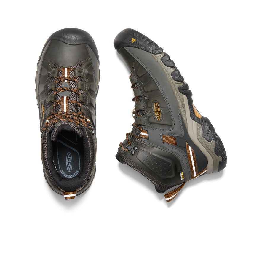 Keen Targhee III Waterproof Mid Wide Μποτακια Ορειβατικα ανδρικα μαυρα Ελιά καφε | XCA9254QB