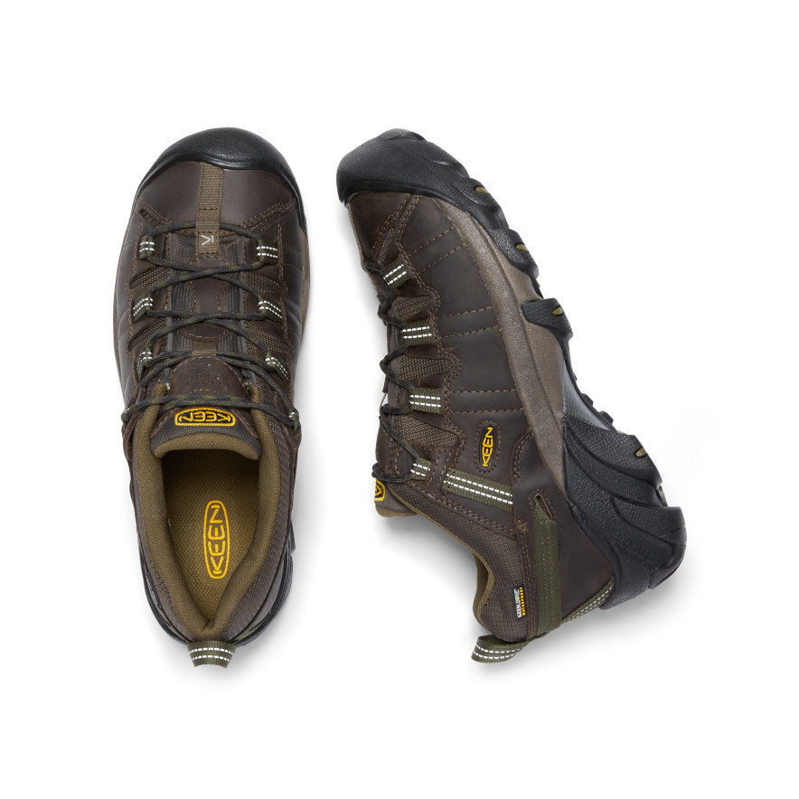 Keen Targhee II Waterproof Wide Παπουτσια Ορειβασιασ ανδρικα καφε σκούρο Ελιά | JKQ7293CQ