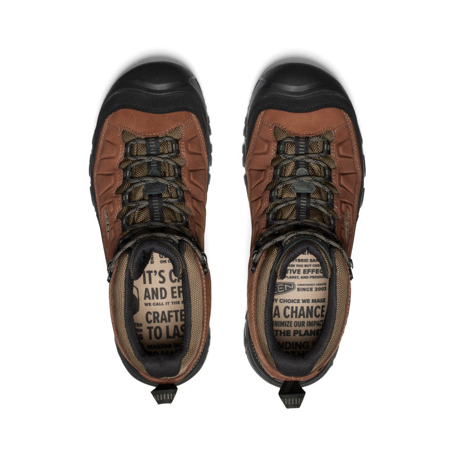 Keen Targhee IV Wide Waterproof Μποτακια Ορειβατικα ανδρικα καφε μαυρα | YXX6386AT