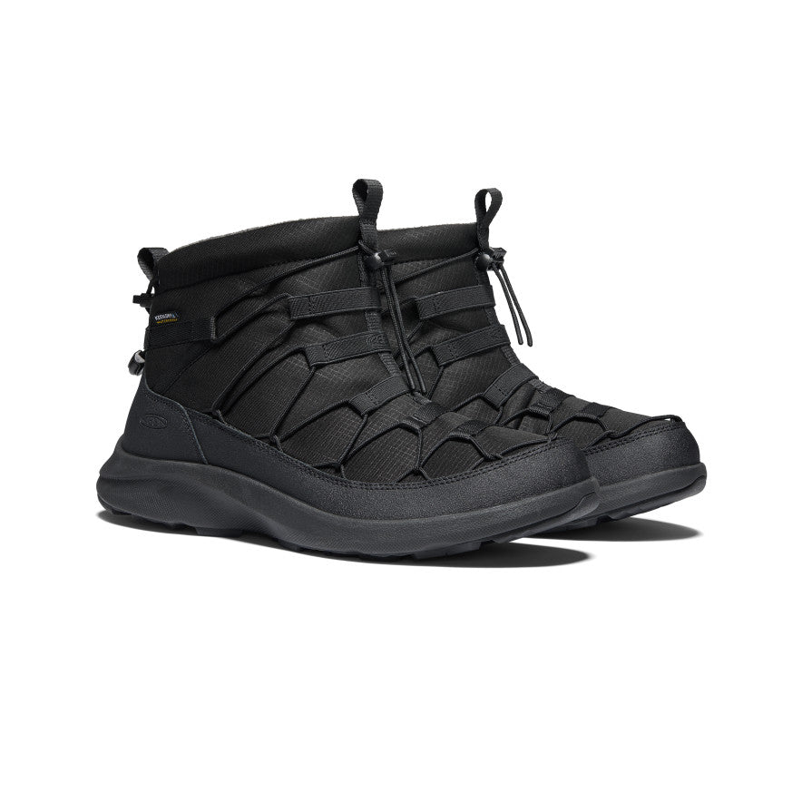 Keen Uneek SNK Waterproof Μποτακια Chukka ανδρικα μαυρα | HGG584DW