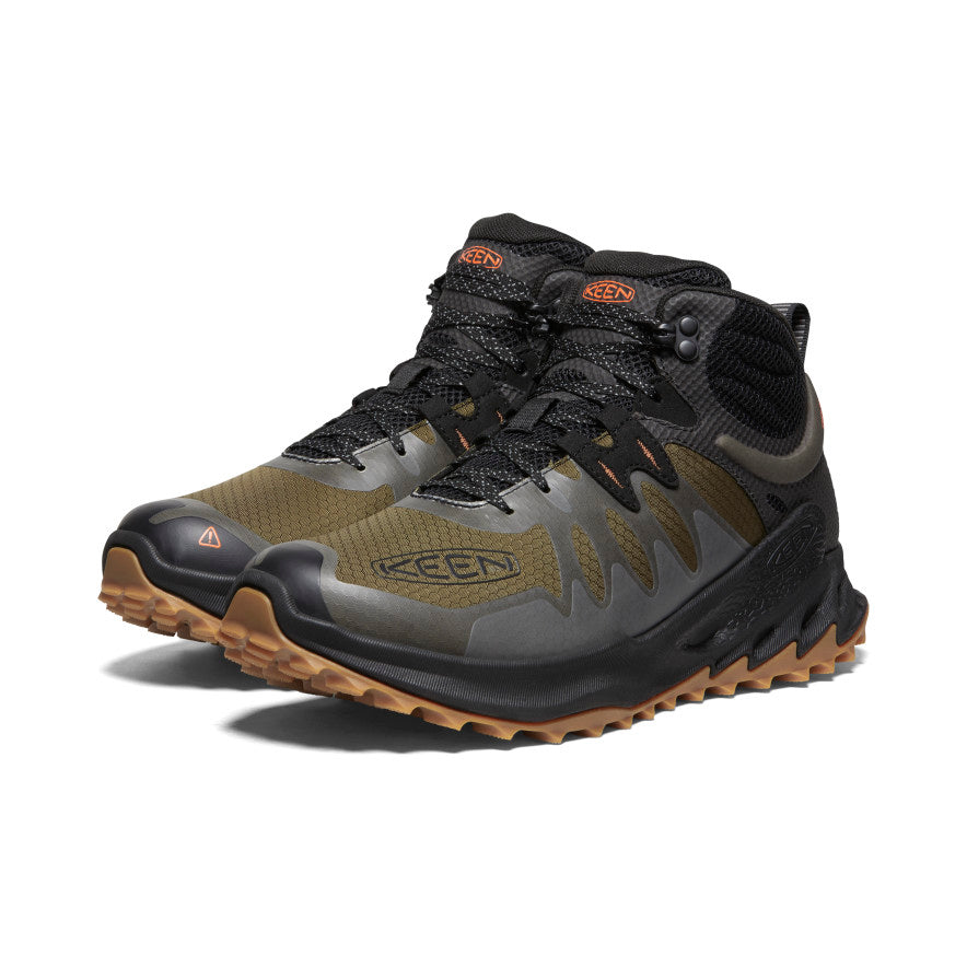 Keen Zionic Waterproof Μποτακια Ορειβατικα ανδρικα σκούρο Ελιά βαθυ κοκκινα | GUU635HW